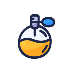 Perfume hand drawn outline doodle icon. Cologne vector hand drawn cartoon illustration for print, web, mobile and infographics isolated on white background.
