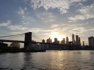 Naklejka premium New York City Sunset