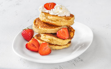 Ricotta pancakes with fresh berries