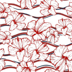 seamless pattern with flowers