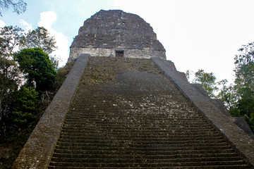 Tikal National Park on Unesco World Heritage. Another temple