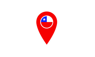 Chile Location pin map navigation label symbol