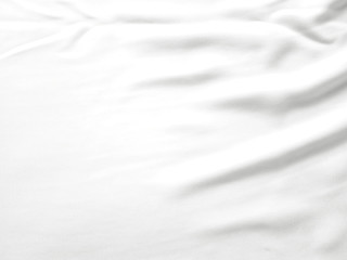 Obraz premium Soft white wrinkled fabric background