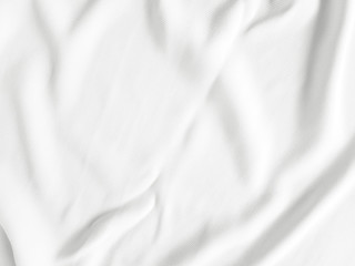 Fototapeta premium Soft white wrinkled fabric background