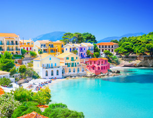 Assos village in Kefalonia, Greece