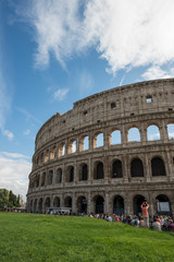 Fototapeta premium Rome/Italy - 10.22.2015 View of the roman coliseum