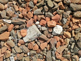 texture stones crushed brown background