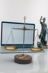 Burden of proof, legal law concept image.