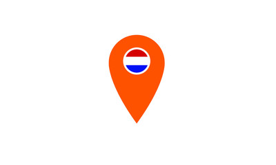 Netherlands Location pin map navigation label symbol