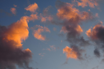 Sun set sky
