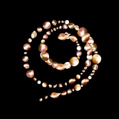 Women jewelry with Baroque pearls is symbol of beauty and art. Pearls are the best gift.