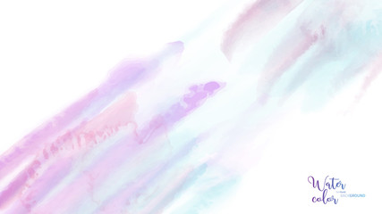 Pastel abstract watercolor brush background