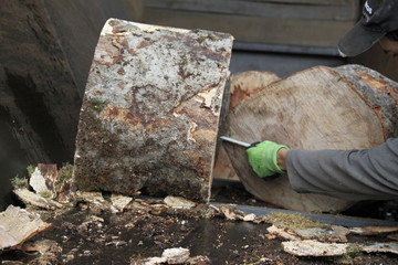 Warming wood industry powerful log splitter

