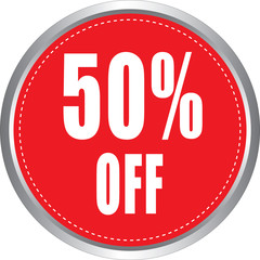 50 Percentage  Off Discount Offer sale Graphics