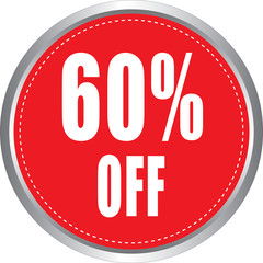 60 Percentage  Off Discount Offer sale Graphics