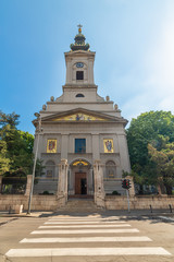 Belgrade, Serbia - may 16,2020: Orthodox Holy Archangel Michael church (Serbian:Saborna crkva) in city of Belgrade, Serbia. The cathedral was built between 1837 and 1840.