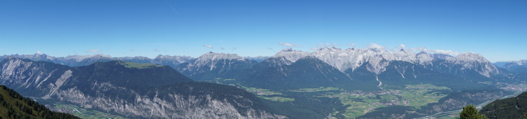 Fototapeta na wymiar Panorama over Austria