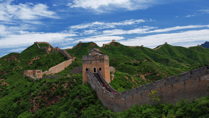 The Great Wall in Simatai during sunny day, Inner Mongolia, China