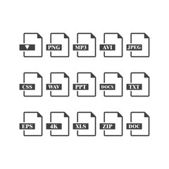 set of icons