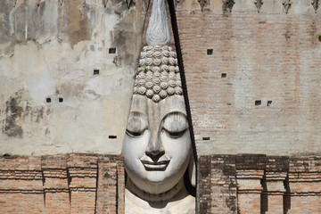Buddha Statue at Si Chum Temple in Sukhothai.