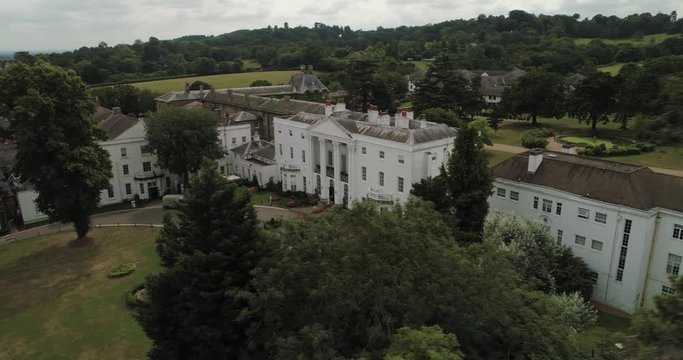 Beaumont Estate, England in beautiful sunshine with gardens and flowers