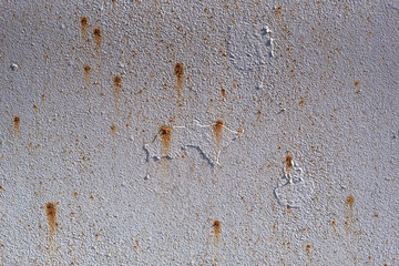 Texture of a large old iron and rusty wall closeup.