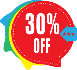 30 Percentage  Off Discount Offer sale Graphics