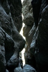 Saklikent national park canyon In Mugla Turkey