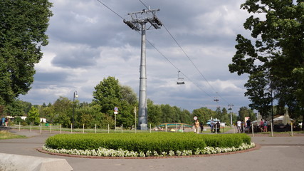 Fototapeta na wymiar Silesian Park, slaski park kultury 