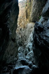 Saklikent national park canyon In Mugla Turkey