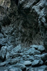 Saklikent national park canyon In Mugla Turkey