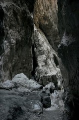 Fototapeta na wymiar Saklikent national park canyon In Mugla Turkey