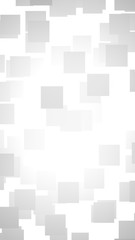 White abstract background. Misty backdrop with grey squares. 3D illustration