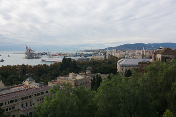 Fototapeta na wymiar Porto di Malaga