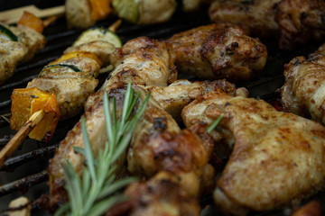 grilled chicken wings