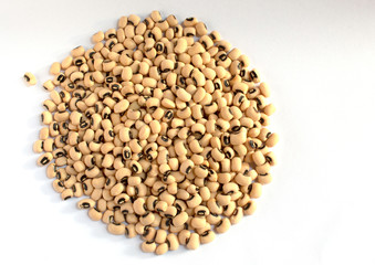 tiger eye bean on white background