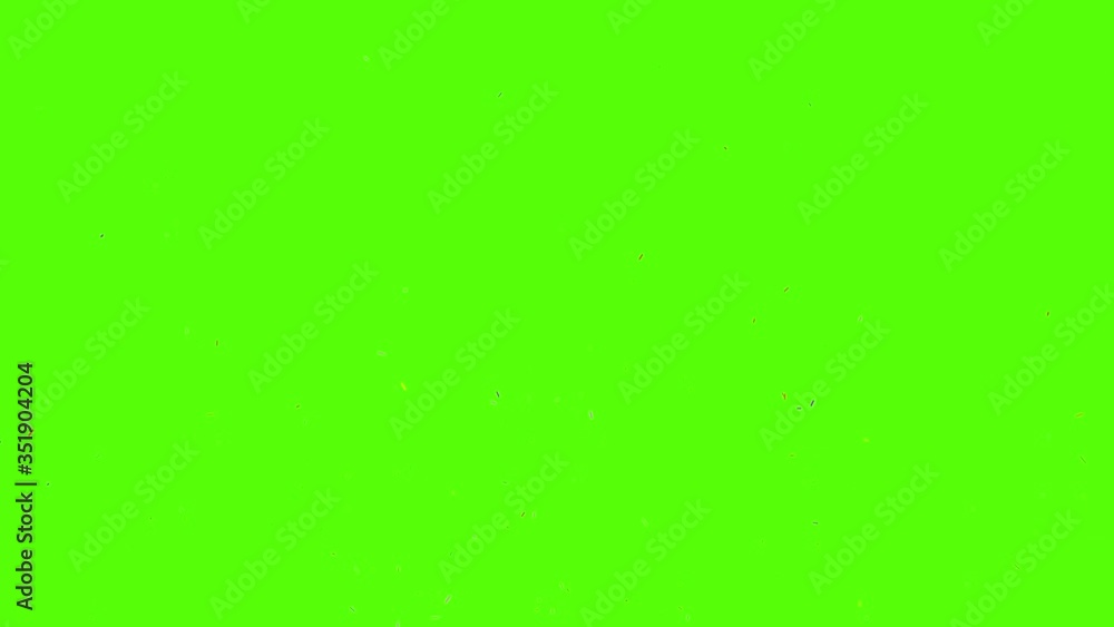 Poster 4k colorful 3d animation of confetti falling on green screen so you can easily put it into your scen