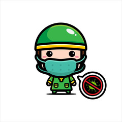 vector design of Muslim characters using masks