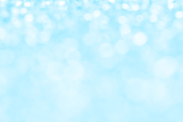Blurred bokeh with blue color for abstract background