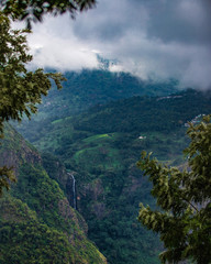 beautiful waterfalls landscape in India