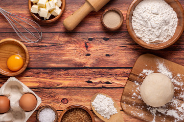 Bakery products -flour, dough, yeast, salt.