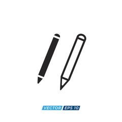 Pen Stationary Icon Design Vector