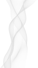 White abstract background. Fluttering white scarf. Waving on wind white fabric. 3D illustration