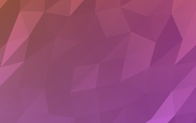 Abstract triangle geometrical pink background. Geometric origami style with gradient. 3D illustration