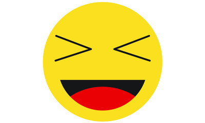 Laughing hysterically emoji vector art