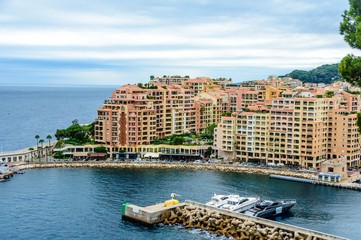 Fototapeta na wymiar Monaco Ville Fontvieille