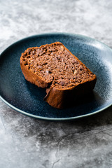 Healthy Organic Homemade Vegan Dessert Mexican Brownie with Kidney Beans. Gluten Free and No Sugar Free.