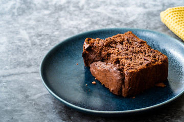 Healthy Organic Homemade Vegan Dessert Mexican Brownie with Kidney Beans. Gluten Free and No Sugar Free.