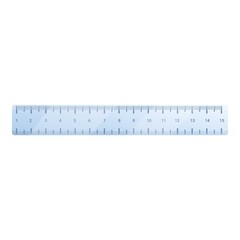 Transparent ruler icon. Cartoon of transparent ruler vector icon for web design isolated on white background