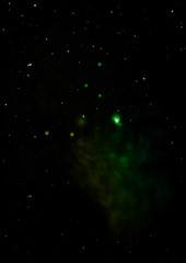 Fototapeta na wymiar Star field in space and a nebulae.